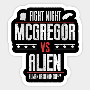 Mcgregor vs Alien Sticker